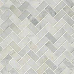 MSI Arabescato Carrara Herringbone Mosaic
